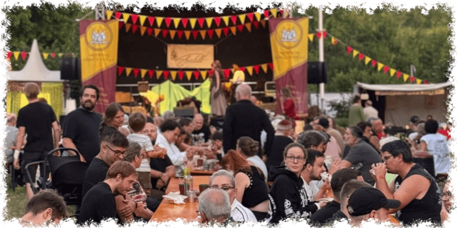 entspannte Besucher bei unserem Mittelaltermarkt